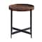 Alaterre Furniture Brookline 20" Round End Table, Medium Chestnut AWBL1868 - alternate 1